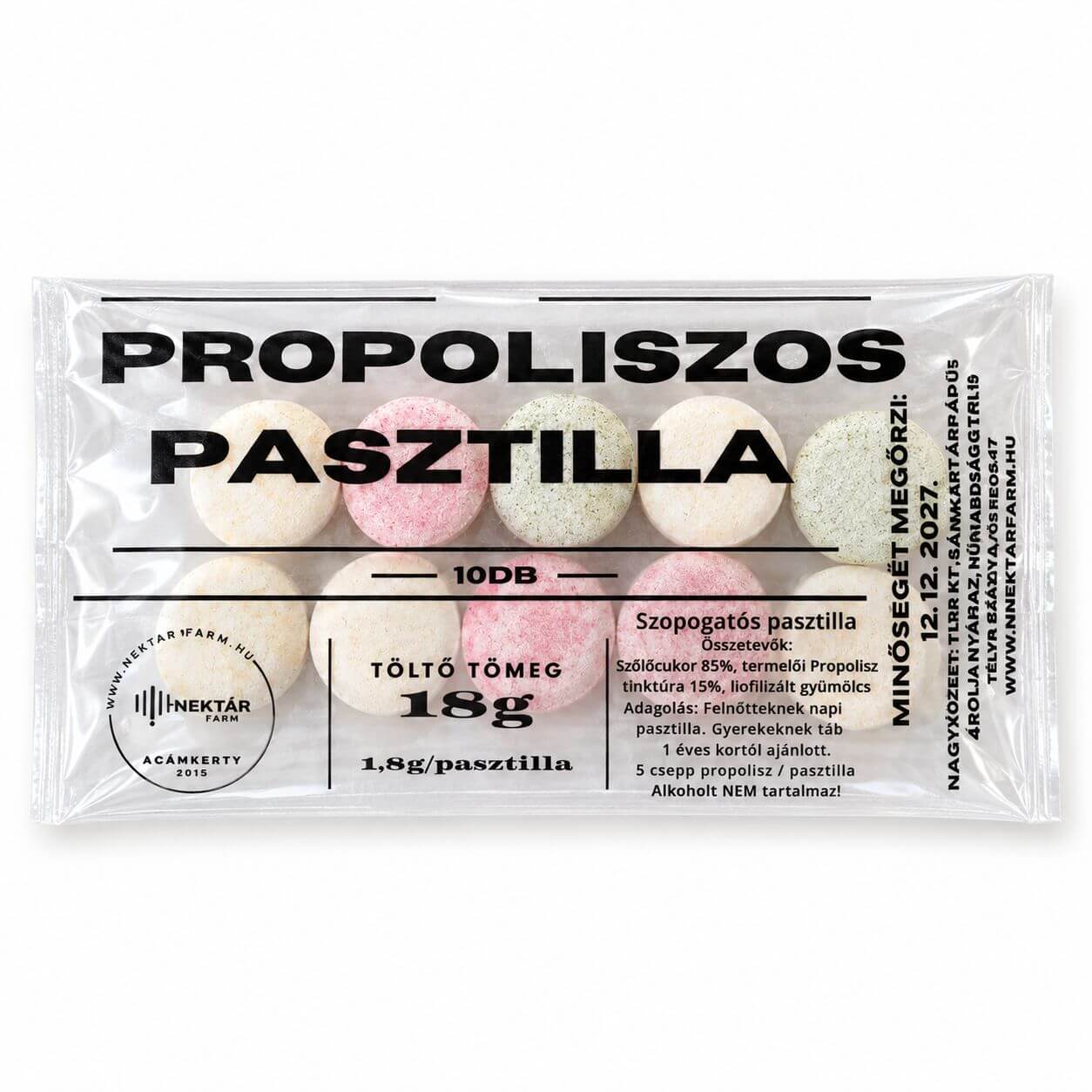 propoliszos pasztilla